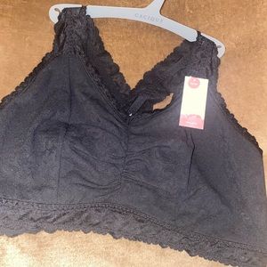 NWT Cacique Black Lacey Bralette size 22/24 🖤🖤🖤